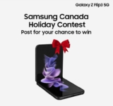 Samsung Canada Holiday Contest: Win a Black Galaxy Z Flip3 5G