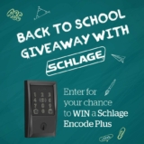 Win a Schlage Encode Plus Smart WiFi Deadbolt