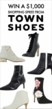 Elle Canada Contest: Win a $1,000 shopping spree from Town Shoes