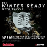 Softmoc Shoes Giveaway: Win a free pair of Baffin kids boots