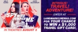 Landmark Cinemas The Spy Who Dumped Me Contest: Win a $1000 travel voucher