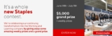 It’s a Whole New Staples Contest: Win a $5,000 gift card and more
