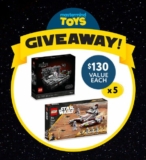 Mastermind Toys Star Wars Contest: Win 1 of 5 LEGO prize packs valued at $130 each