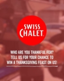 Swiss Chalet Thanksgiving Giveaway: Win a Thanksgiving Feast valued at $300