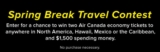 Hudson’s Bay Spring Break Travel Contest: Win 2 Air Canada tickets + $1500