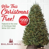 Win a Christmas tree from Balsam Hill valued at $999