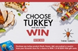 Think Turkey Contest 2020: Win 1 of 40 $250 gift cards at thinkturkeycontest.ca