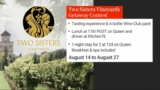 Global News Two Sisters Vineyards Getaway Contest: Win an experience at Two Sisters Vineyards