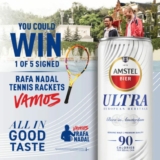 Amstel Ultra Tennis Contest: Win 1 of 5 Signed Rafa Nadal Tennis Rackets at amstelultratennis.ca