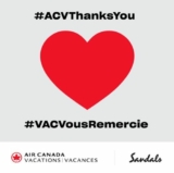 Air Canada Vacations #ACVThanksYou Contest: Win 1 of 13 Luxury Included vacations to any Sandals Resorts or Beaches Resorts