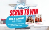 Vileda Scrunge “Scrub To Win” Contest: Win a dream vacation and home cleaning services at scrubtowin.vileda.ca