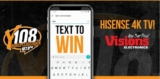 Y108 Rocks Contest: Win a 55-inch Hisense 4K UHD TV