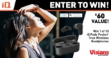 Win 1 of 10 iQ Podz Pocket True Wireless Headphones from Visions Electronics