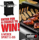 Weber Spring 2021 Contest: Win a Weber Spirit E-315 Gas Grill