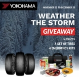 Yokohama Tire Canada Contest: Win a set of tires or emergency kits