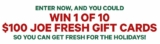 YTV Freshters Contest. Win 1 of 10 $100 Joe Fresh gift cards at freshsters.ytv.com